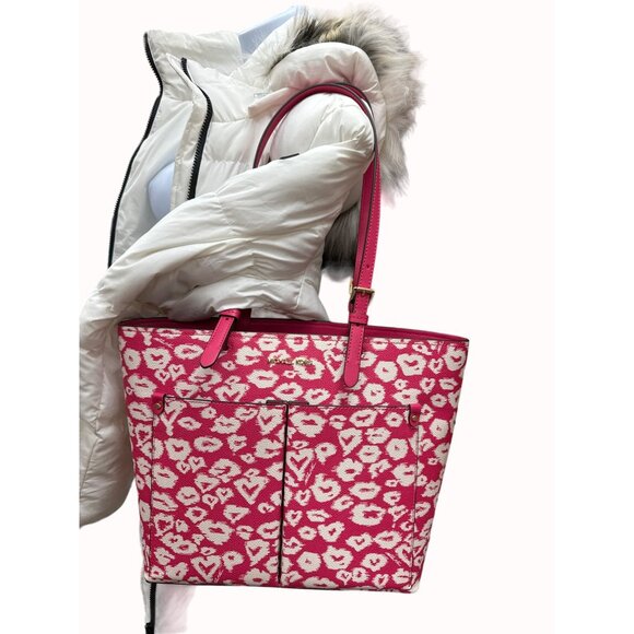 Michael Kors red women’s leather handbag purse clutch medium new SKU 4424 - Picture 12 of 16